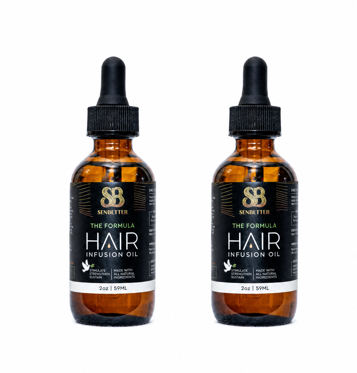 Double pack of The Beard beard oil for daily beard conditioning and hydration