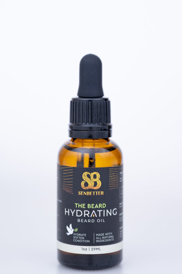 Senbetter The Beard hydrating botanical beard oil bottle with dropper